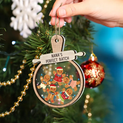 Christmas Grandma Cookies - Personalized 2-Layered Mix Ornament