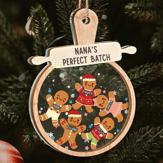 Christmas Grandma Cookies - Personalized 2-Layered Mix Ornament