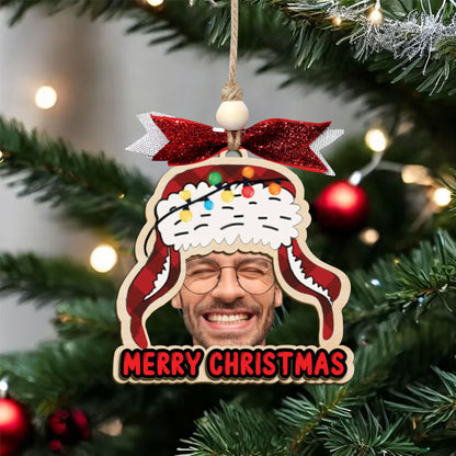 Custom Christmas Hat Face Ornament